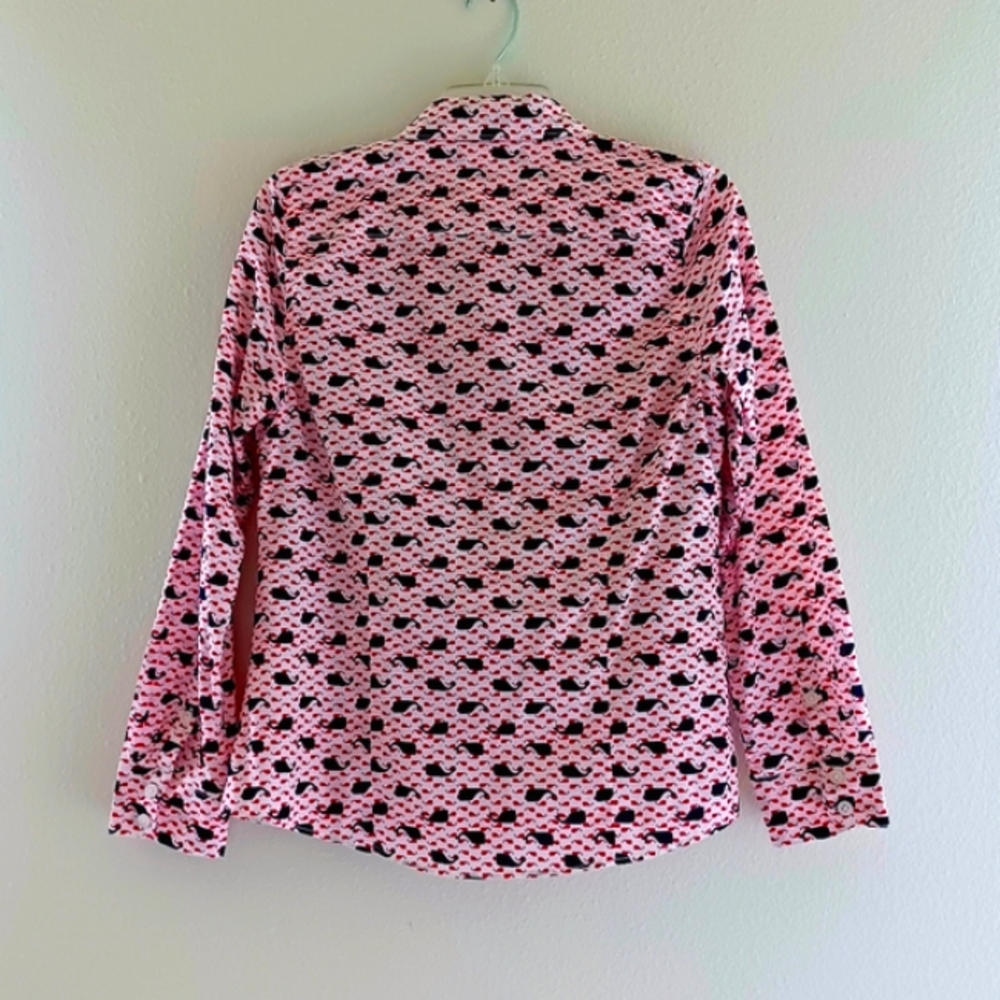 CROWN & IVY Shirt, Whale print, size Mp - Picture 2 of 13